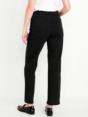 PLUS SIZE Old  Navy Black High-Rise Straight Leg Jeans